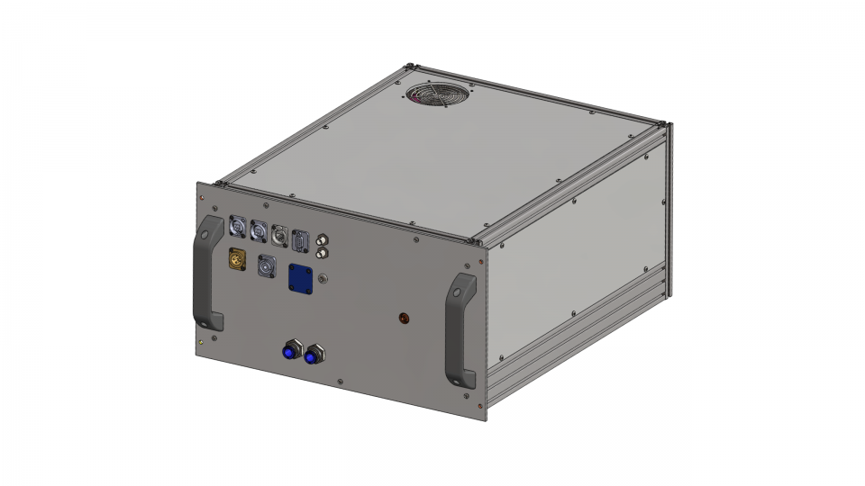 Spectrometer integrated in industrial 19 inch rack