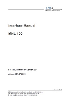 MNL 100 Interface Manual