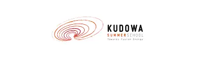 Minimalistisches Logo mit rot-schwarzem Schriftzug und abstrakten, kreisförmigen Linien auf weißem Hintergrund.