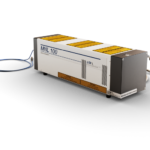 MNL 100 Stickstofflaser von LTB Lasertechnik Berlin, ein kompakter gepulster UV-Laser mit Sicherheitswarnhinweisen.