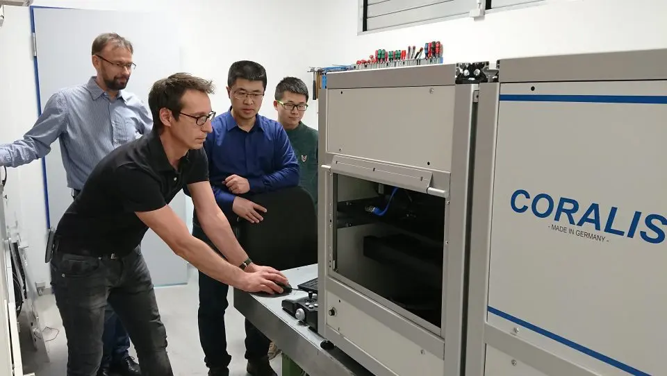 LTB China Kollegen besuchen Berlin und arbeiten am CORALIS-System.